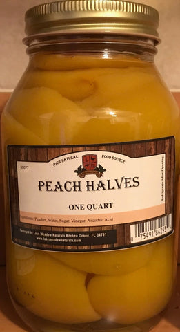 Peach Halves in Simple Syrup 32oz Jar